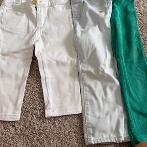 Chic Kids Jeans Trio - White, Gray, and Green